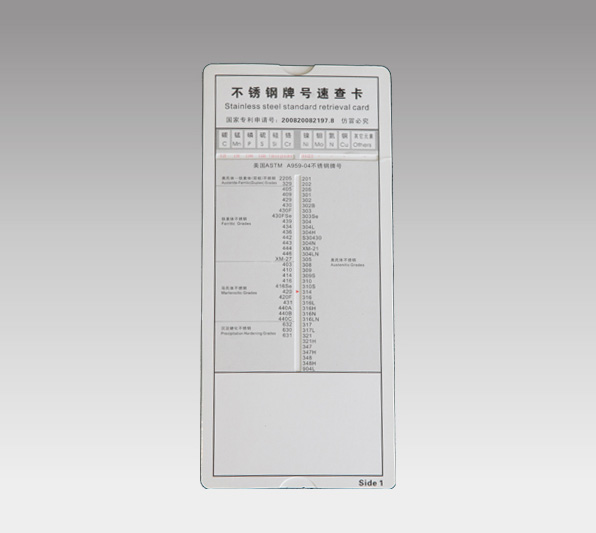 Instant grade checking card